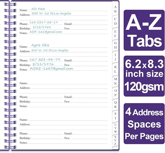 Address Book with Alphabetical Tabs - Image 3