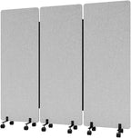 Soundproof Room Divider with Wheels, 66in Office Dividers by YASRKML