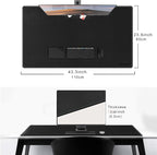 CENNBIE Leather Desk Mat Large, 43.6" x 23.6" Desk Pad Blotter Protector - Image 3
