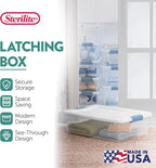 Sterilite 6-Pack Latching Box, Under Bed Storage Bins - Image 3