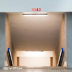 iSYFIX Exit Signs Stickers 6 Pack 12x4 Inch - Image 2