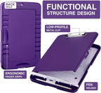 Sooez Clipboard with Storage, High Capacity Nursing Clip Board 8.5 x 11 with - Image 2