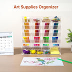 beygorm acrylic vertical marker organizer for 250 markers, side view