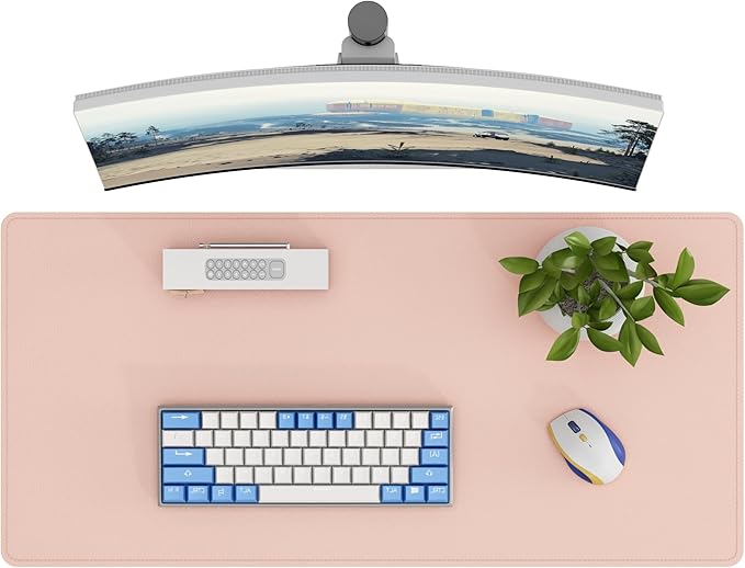 DAWNTREES Desk Mat Protector, PU Leather Desk Pad, Non Slip, Large Mouse Pad by PremiumDeskPadatDawnTrees