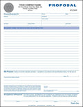 job/work proposal, 3 copy (triplicate), 8.5"x11" - personalized, main product view