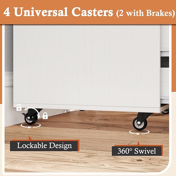 Giantex 5-Drawer Mobile Storage Cabinet - Image 6