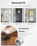Uniclife Black Door Mail Slot Catcher Oxford Fabric Large Capacity Letter & - Image 7