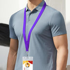 12-Pack Purple Breakaway Lanyards - Image 2