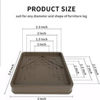 Furniture Coasters, Rubber Furniture Feet - Image 3