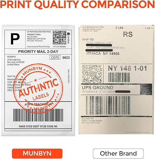 MUNBYN 4x6 Inch Direct Thermal Shipping Labels, Shipping Label Paper - Image 6