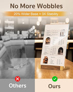 3 Pack Acrylic Sign Holder 8.5 x 11 Inch - Image 2