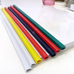 PATIKIL 10Pcs Binding Bars, 15mm Binding Bars Slide Grip 120 Sheets Capacity A4 Size Report Binder Triangle Presentation Binder for Report Cover Resume, Black