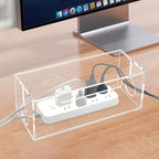 Cable Management Box, 2 Open Slots Cords Hider Box, Under Desk Power Strip - Image 6