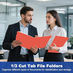 File Folder, HERKKA 30 Pack 1/3 Cut Tab File Folders, File Folders Great - Image 7