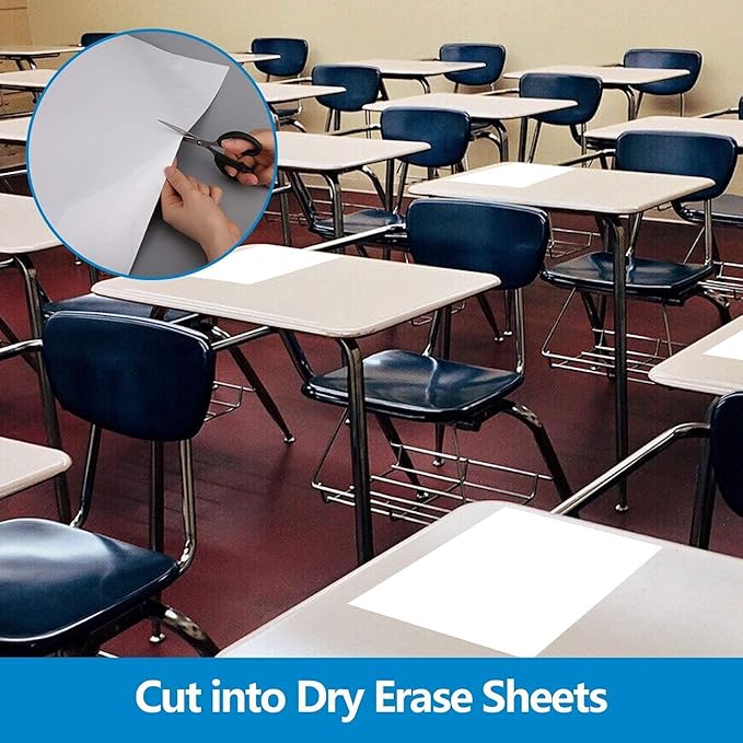 AFMAT Dry Erase Board Sticker, 48 x 36 inches White Board Wallpaper, Dry Erase - Image 6
