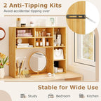 Tangkula Desktop Bookshelf, 3-Tier Desk Display Rack Organizer - Image 8