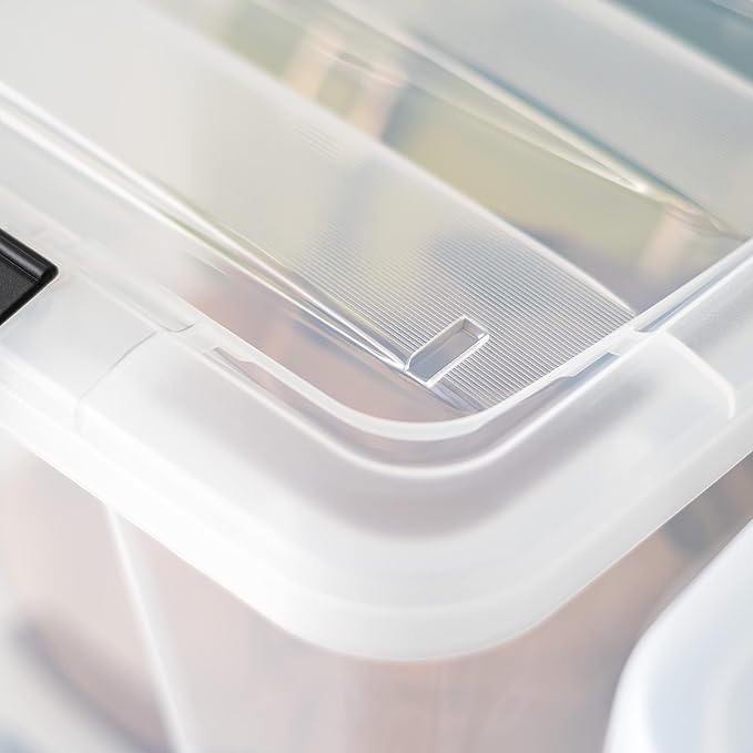 IRIS USA 40 Qt Stackable Plastic Storage Bins - Image 7