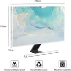 Baocicco Blue Green Marble TV Display Screen Cover 80 Inch Creative Anti-Static - Image 2