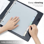 Ospelelf 3 Ring Clipboard Binder 1 Inch Leather - Image 5