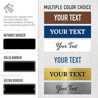 Custom Wall or Door Sign, Personalized Plaque Engraved Message - Image 2