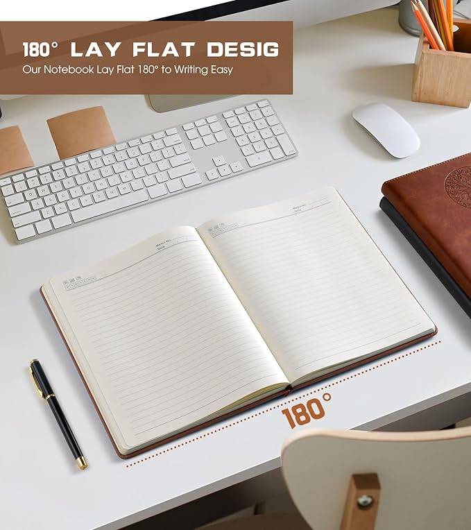 Biuwory Lined Journal Notebook for Women Men, 256 Pages B5 Large Hardcover - Image 6