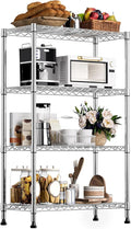 M MZG 1000 lbs Storage Shelving Steel Heavy Duty 4-Tier Utility Shelving Unit by MEIGAOPLASTICANDMETALHKCOLIMITED