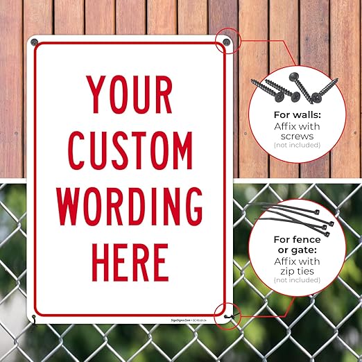 Custom Sign, Personalized Metal Signs, Customize - Image 4