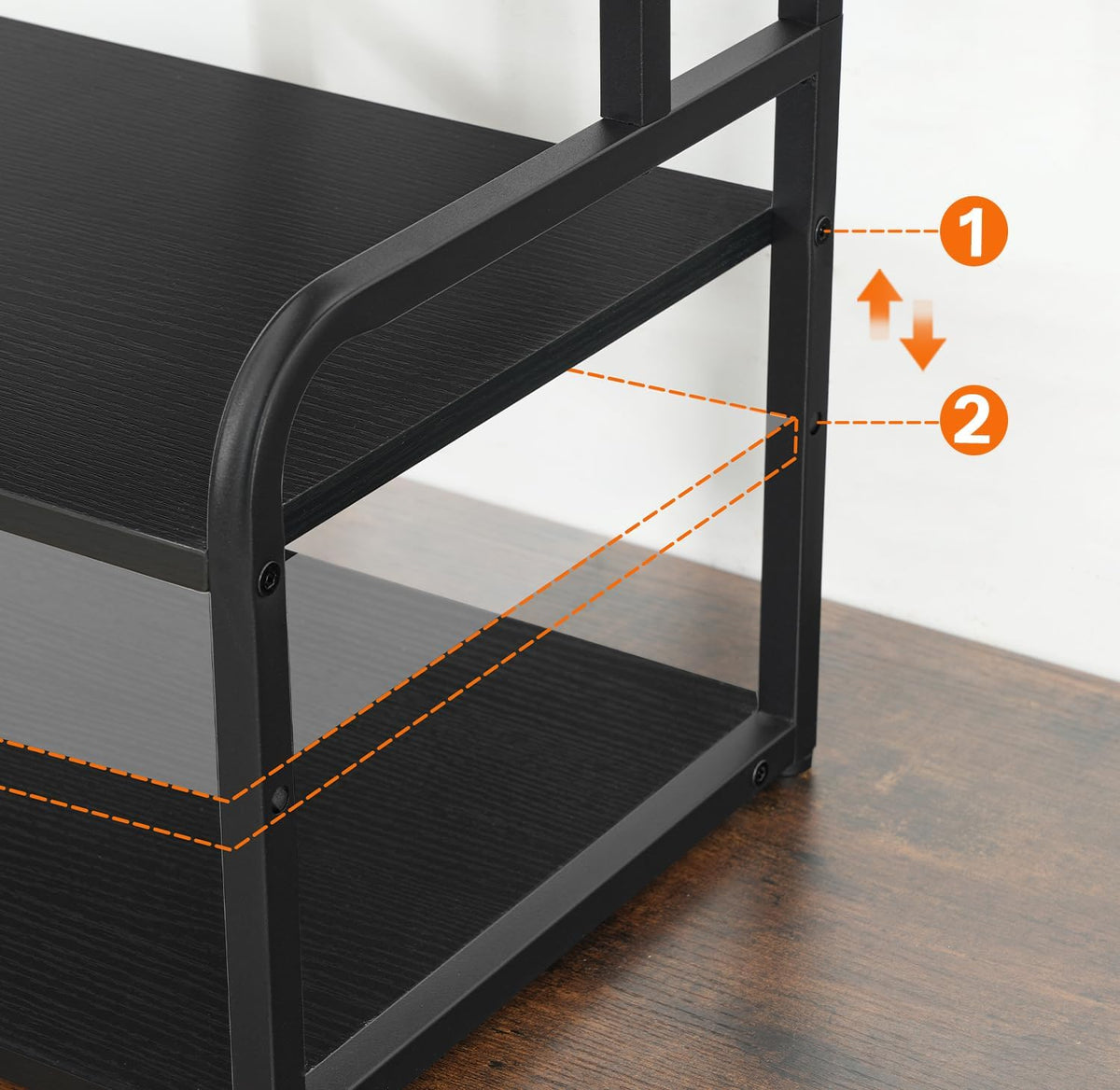 HOOBRO Printer Stand, 3-Tier Desktop Printer Table, Under Desk Printer Storag...