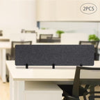 Clamp-On Acoustic Desk Divider, Desktop Privacy Panel, Sound Absorbing - Image 3