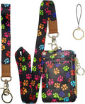 Bolimoss Cute Dog Paw Print ID Card Holder by BOLIMOSS