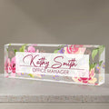 Personalized Name Plate for Desk, Custom Desk Name Plate, Acrylic Name Plate by EOBIBIFUN