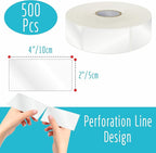 500 PCS Label Protector, Transparent Waterproof Clear Wafer Seal Stickers - Image 2