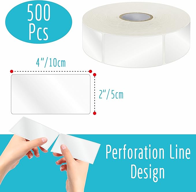 500 PCS Label Protector, Transparent Waterproof Clear Wafer Seal Stickers - Image 2