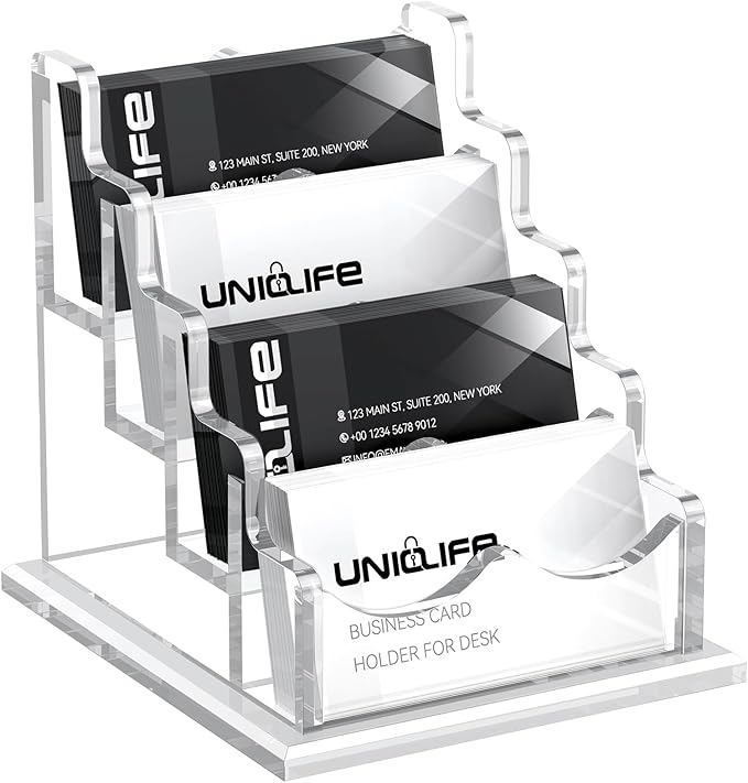Uniclife Acrylic Business Card Holder by UnicLife