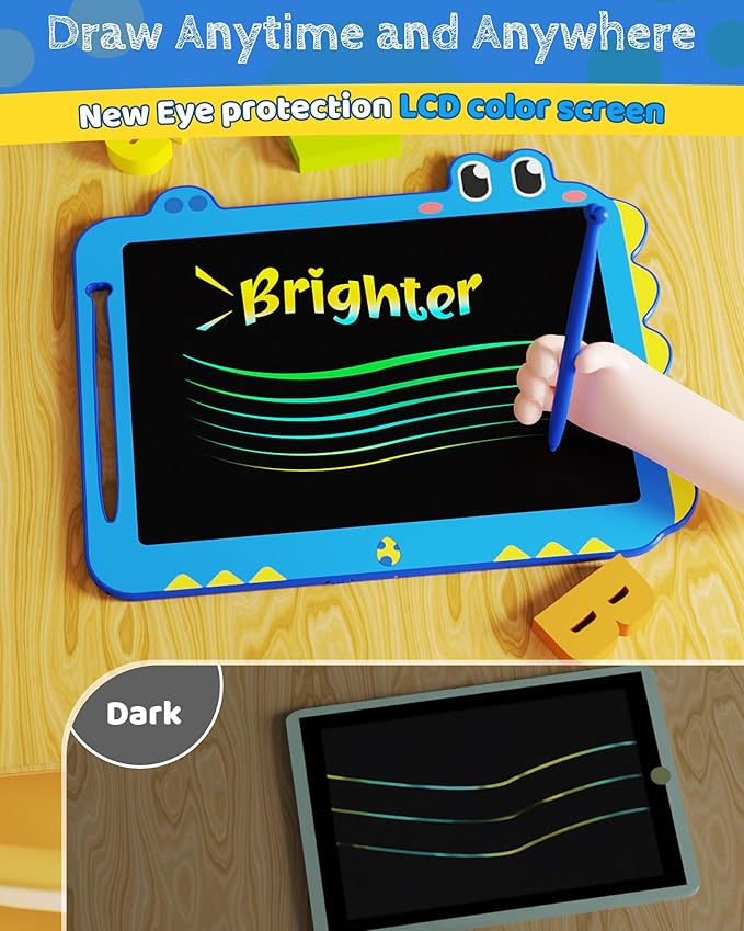 Kikapabi LCD Writing Tablet for Kids, 12 inch Dinosaur Doodle Board Toys Gifts - Image 4