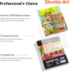 Shuttle Art Marker Pad, 12”x9” Portable Sketchbook, 70 Sheets Marker Drawing - Image 2