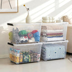 Citylife 82 QT Clear Plastic Storage Bins - Image 6