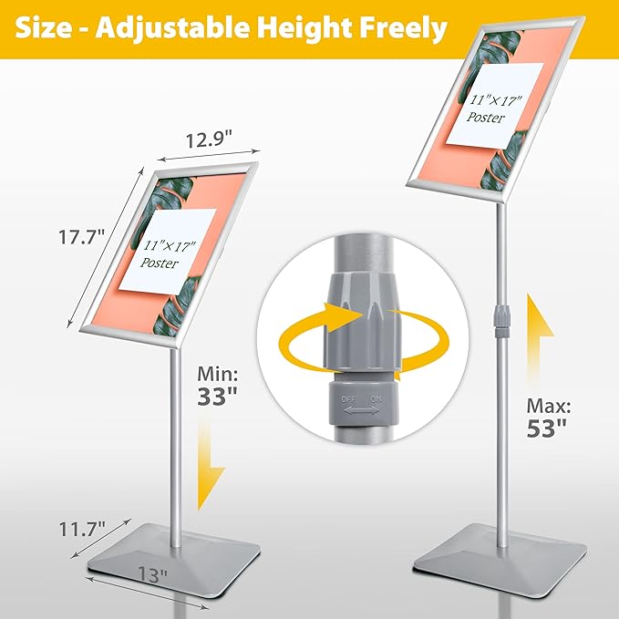 VAIIGO 11"x17" Pedestal Poster Stand - Image 3