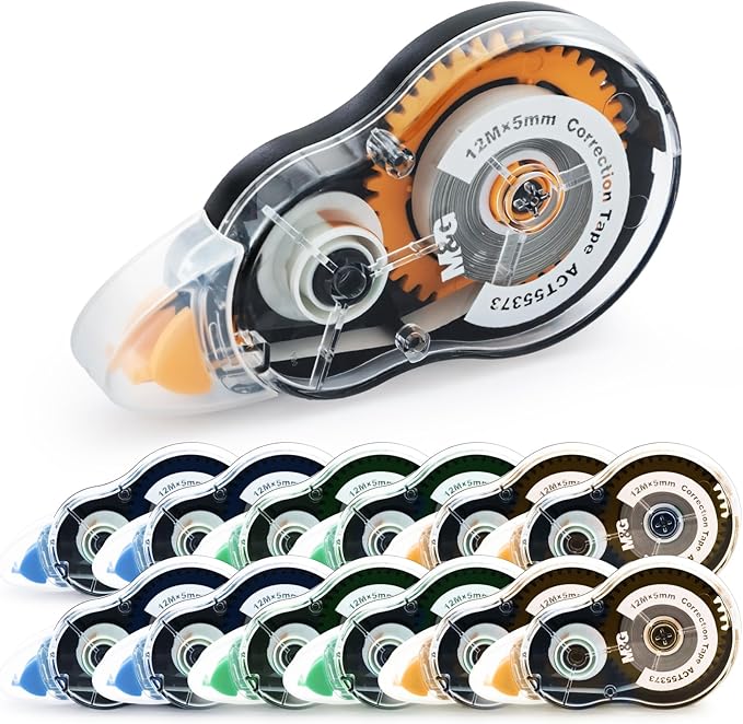 M&G 39.3 Feet Correction Tape, 12 Pack Correction Tape, Office Products by MG