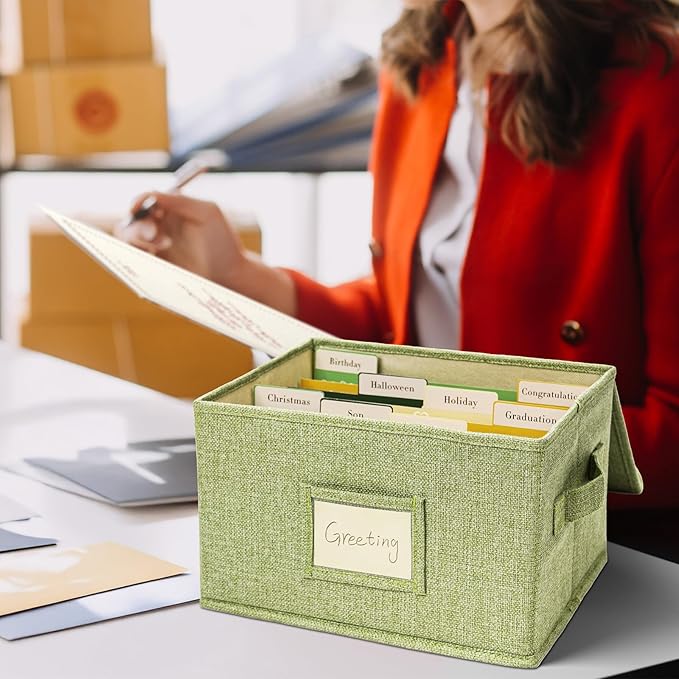 Vienrose Greeting Card Organizer Storage Box - Image 6