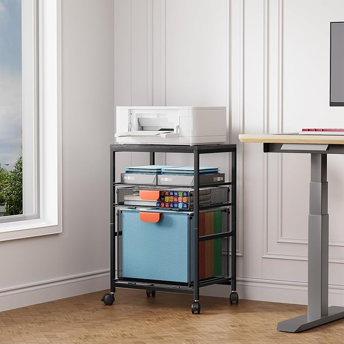 Marbrasse Rolling File Cart - Image 2