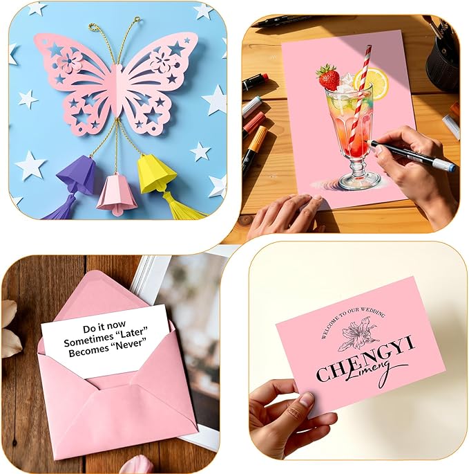 Pink Cardstock 8.5 x 11, Valentine's Day Colored Cardstock Paper, Printer Paper - Image 7