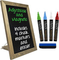 Excello Global Products Rustic Tabletop Chalkboard: Includes 4 Liquid Chalk by ExcelloGlobalProducts