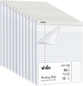 ViVin Legal Pads 8.5 x 11 Inch, Wide Ruled Note Pads, 12 Pack, 50 Sheet/Pad by ViVin