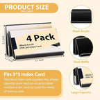 4 Pack 3x5 Index Card Display Holder Acrylic Cards Holder Stand Acrylic - Image 2