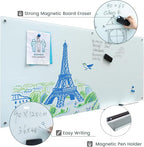 Magnetic Glass Dry Erase Board Frameless Wall Mounted White Board 40 * 72 - Image 2