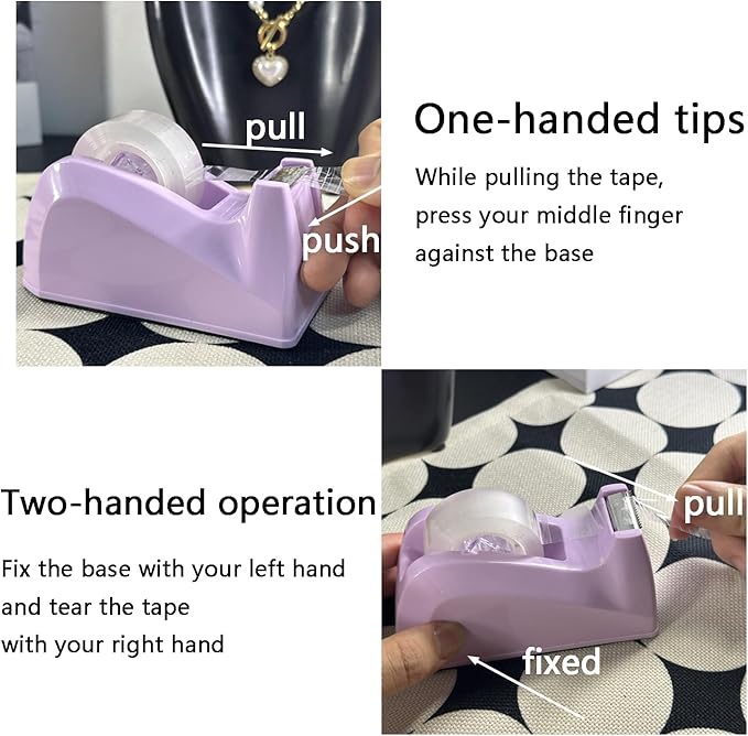 Basics Desktop Tape Dispenser, Office Desk Tape Dispenser, Heavy Duty Desk - Image 3