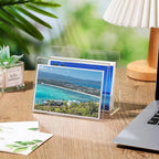 Vicenpal 12 Pcs Clear Acrylic Postcard Holder Business Card Holder Greeting - Image 6