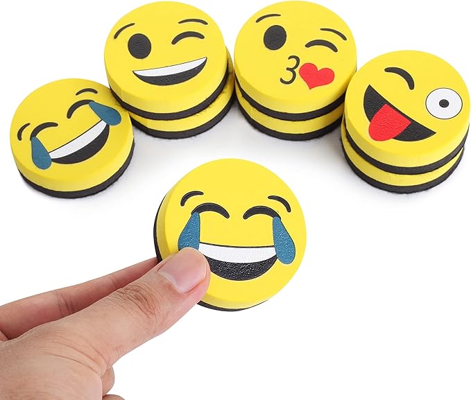 Mr. Pen- Smiley Magnetic Whiteboard Erasers, 8 Pack - Image 8