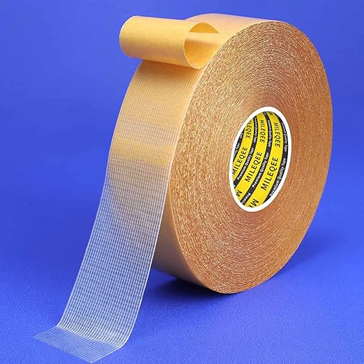 MILEQEE Double Sided Tape Heavy Duty, 1.18" x 66FT, Universal High Tack Strong by MILEQEE